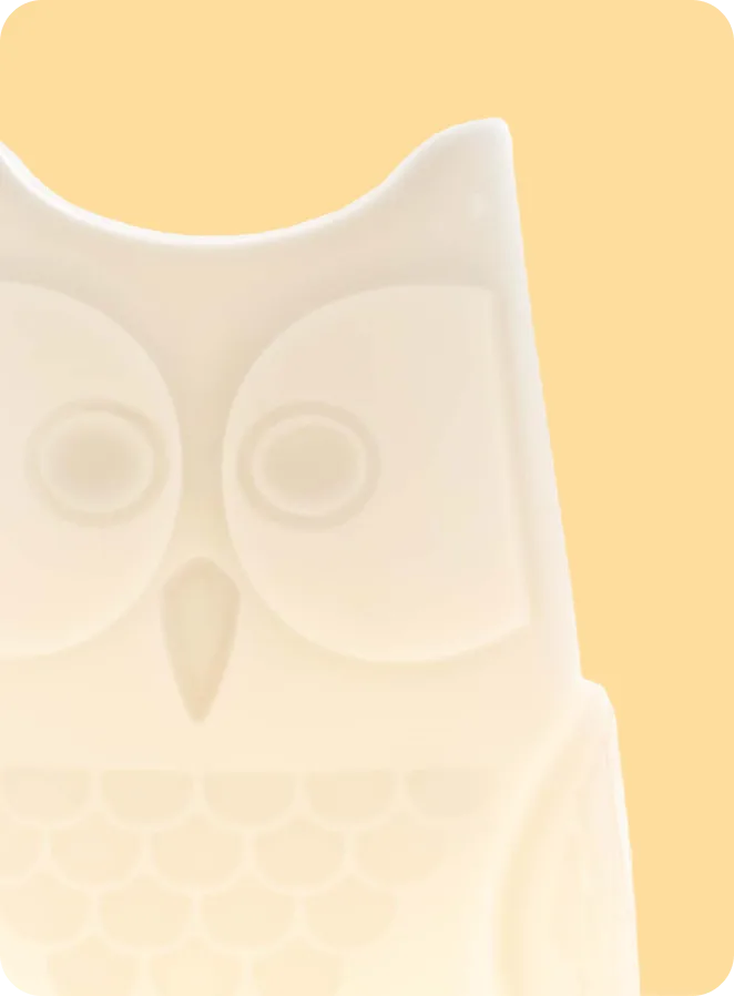 Lighting polyethylene owl lamp