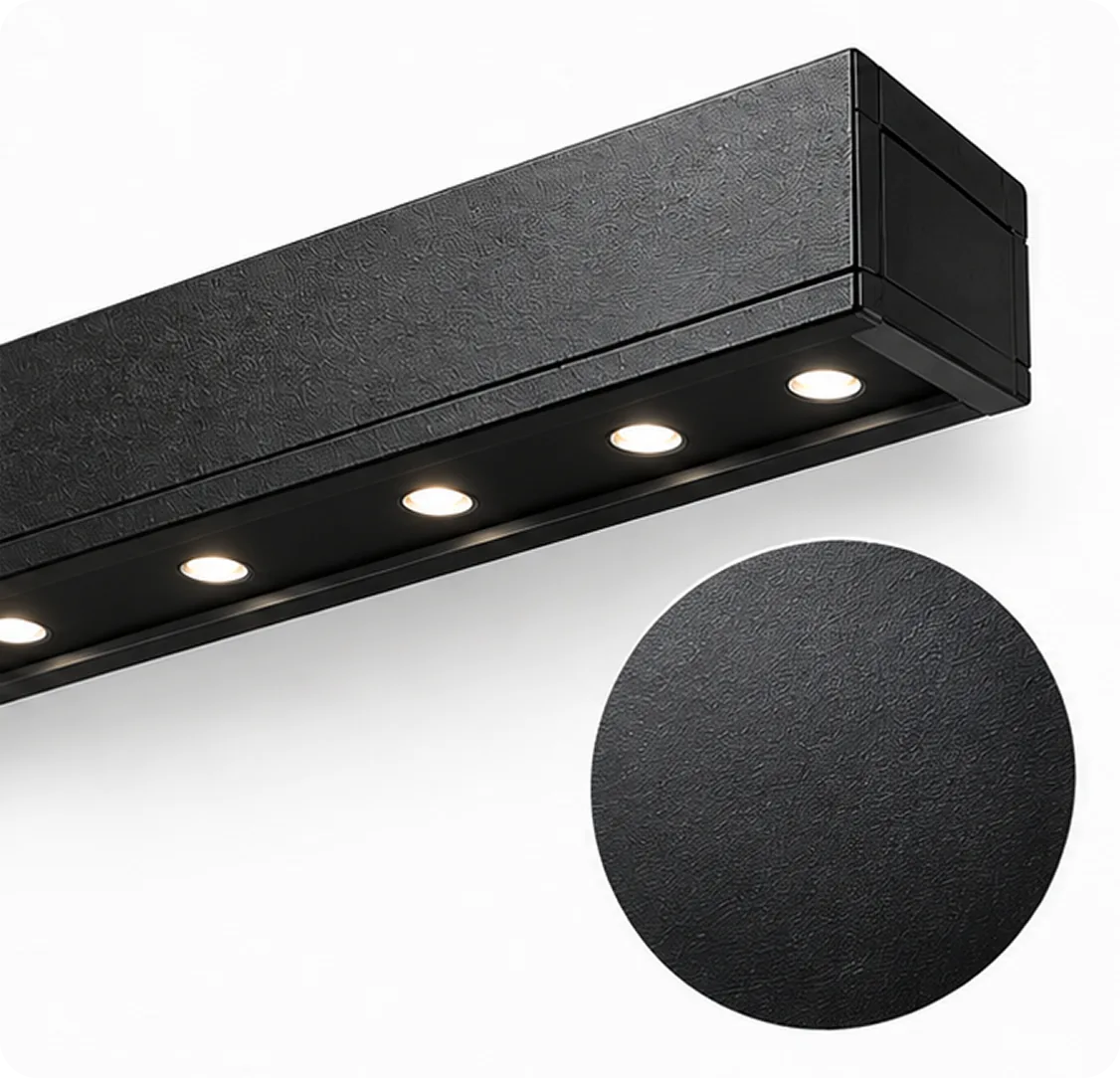Powder-coated finish