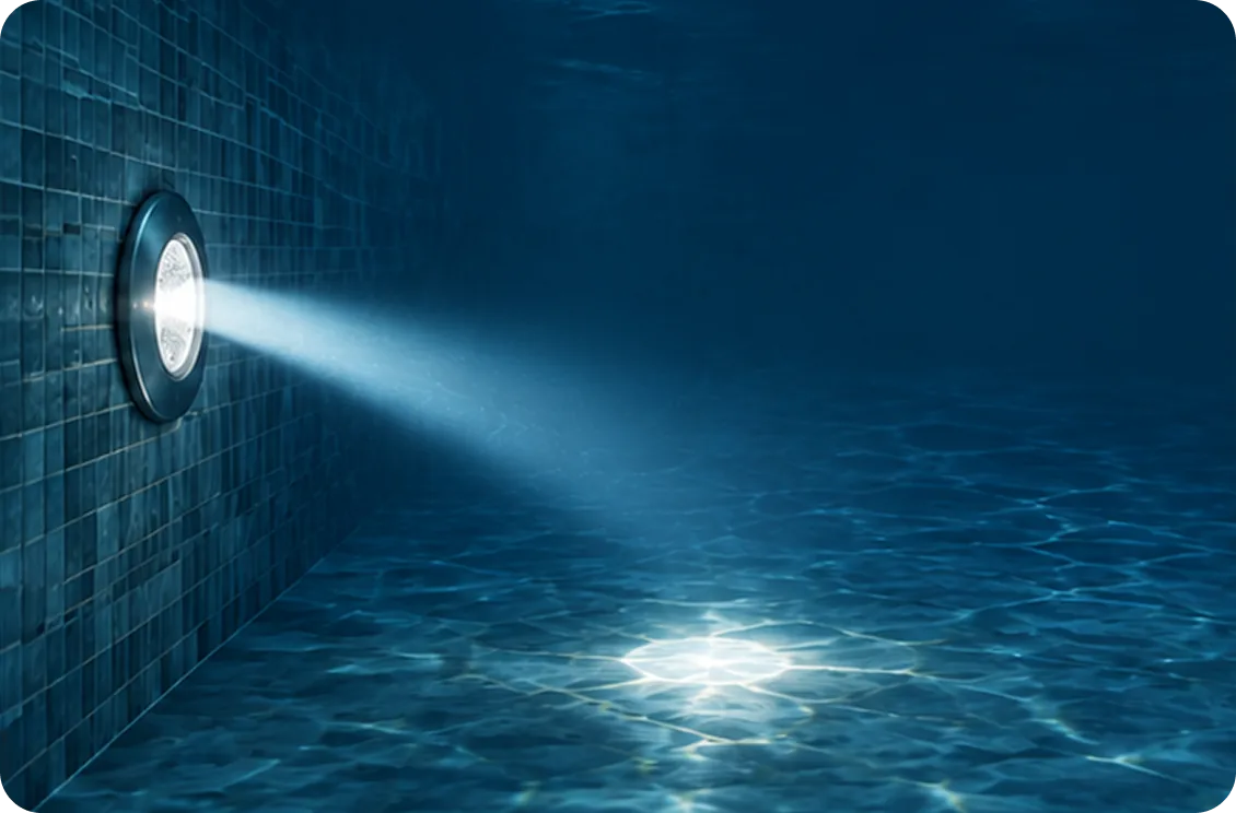 Narrow underwater beam