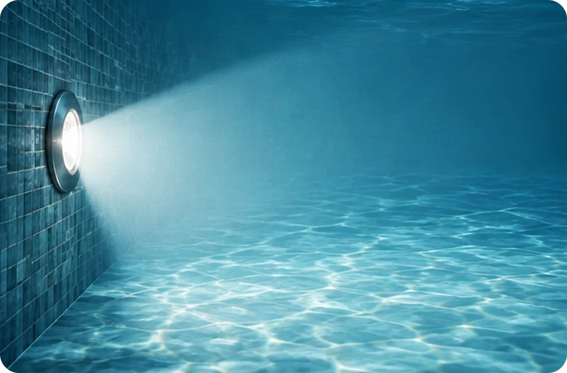 Wide underwater beam