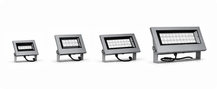 Floodlight housings in four sizes