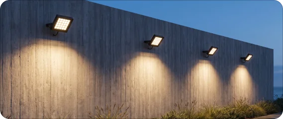 Floodlight wall luminaires